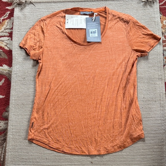 Icebreaker Tops - Icebreaker sphere II scoop neck tee cool lite earth heather orange NEW womens M
